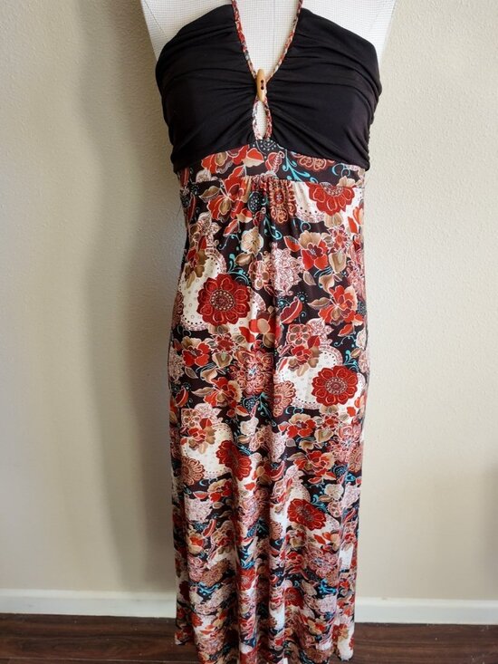ckw Dresses & Skirts - y2k summer floral maxi dress CKW size M vintage 2000s 90s